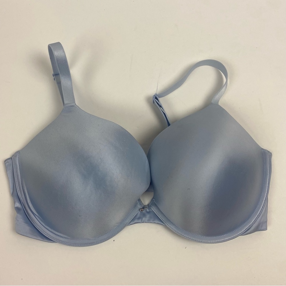 Wingslove Pushup Bra Underwire Seamless Comfort Lightly Padded T-Shirt 36DD blue
